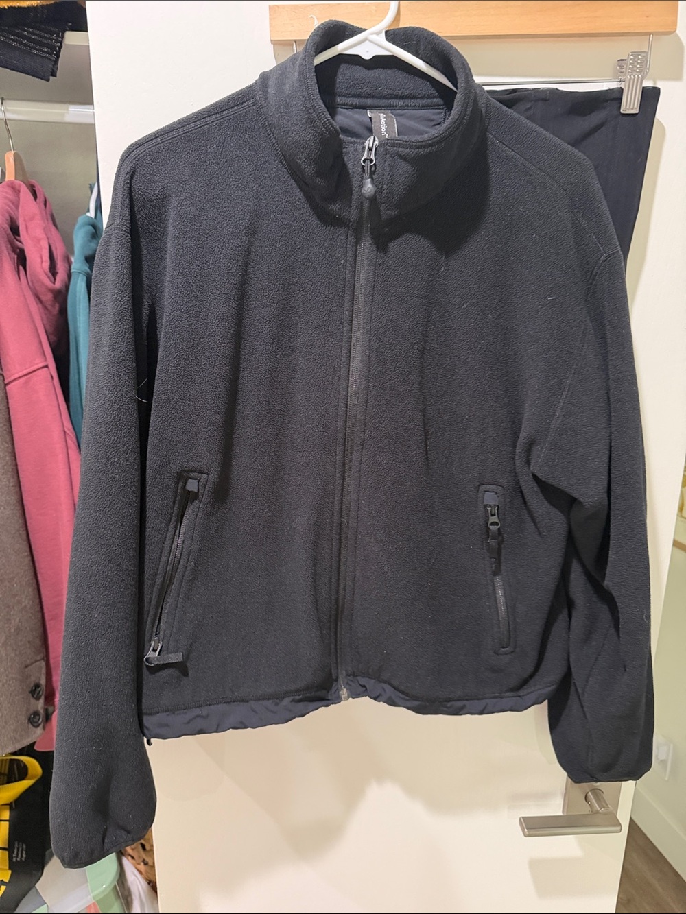 TNA Black Full-Zip Fleece Jacket